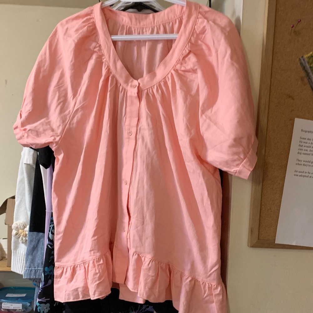 Pink Women's Blouse. New Fashion NWT Size XXL